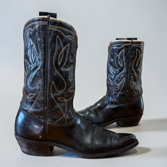 ACME Other - 1960s • Acme Classic Western • Men’s 12 B • Vintage Cowboy Boots Cloth Pulls